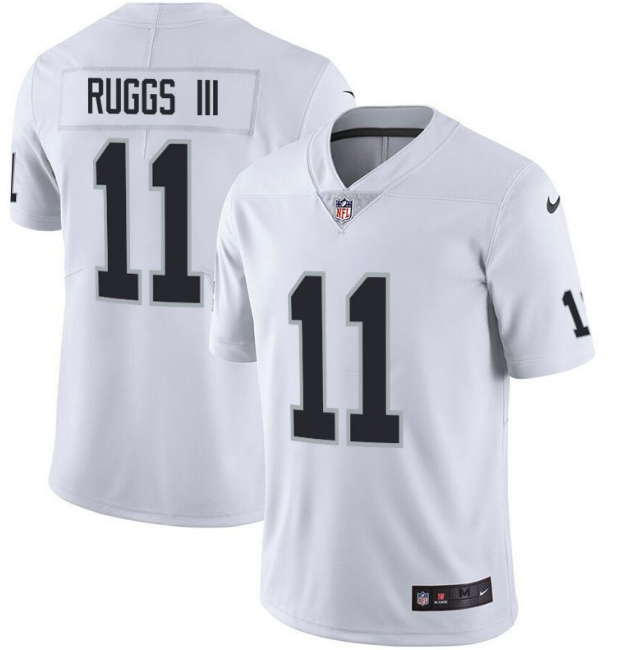 Men's Las Vegas Raiders #11 Henry Ruggs III White Vapor Limited Stitched Jersey Men's Las Vegas Raiders #11 Henry Ruggs III White Vapor Limited Stitched Jersey
